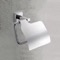 Toilet Roll Holder With Cover, Polished Chrome